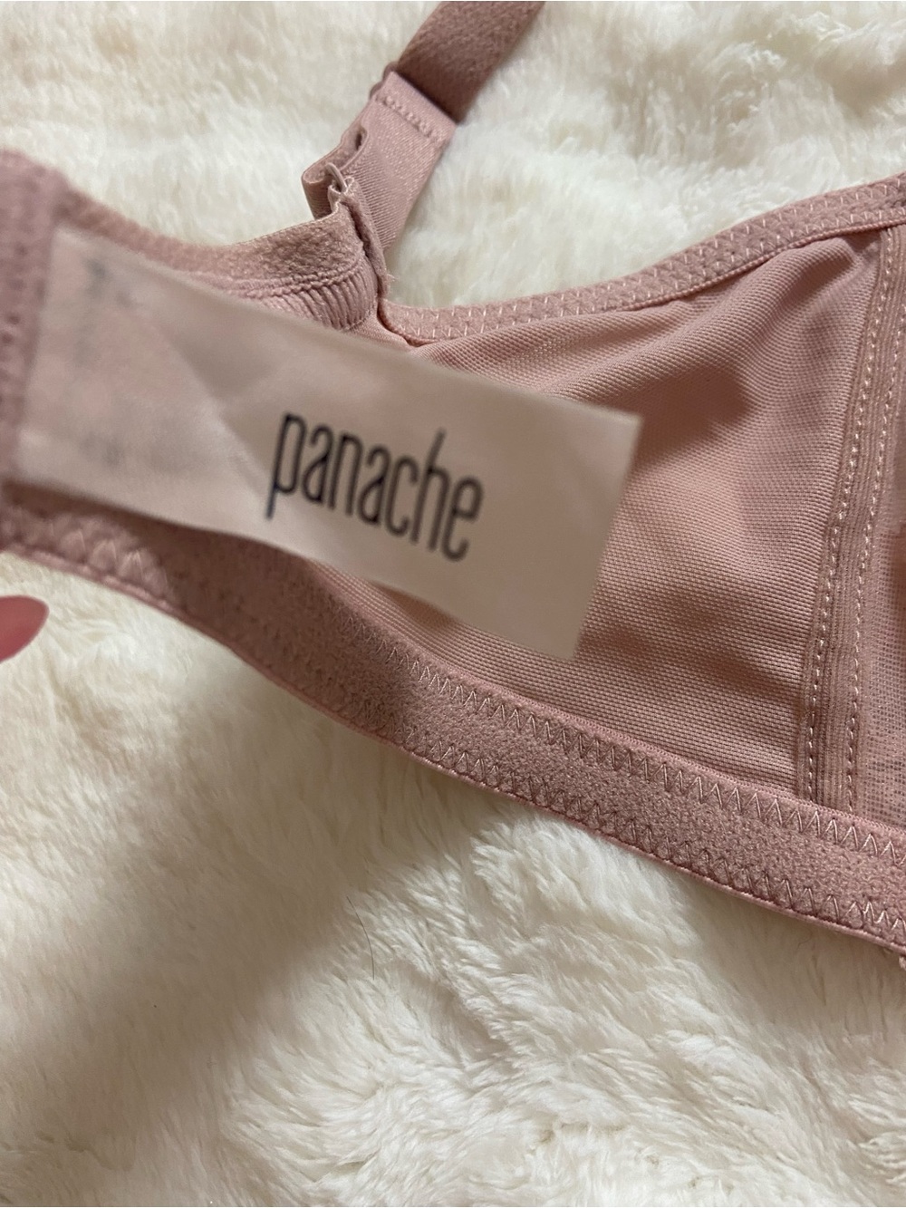New! Panache Ana Plunge Bra Dusky Pink Lace Underwire 34FF NWT 39165 - Picture 5 of 11